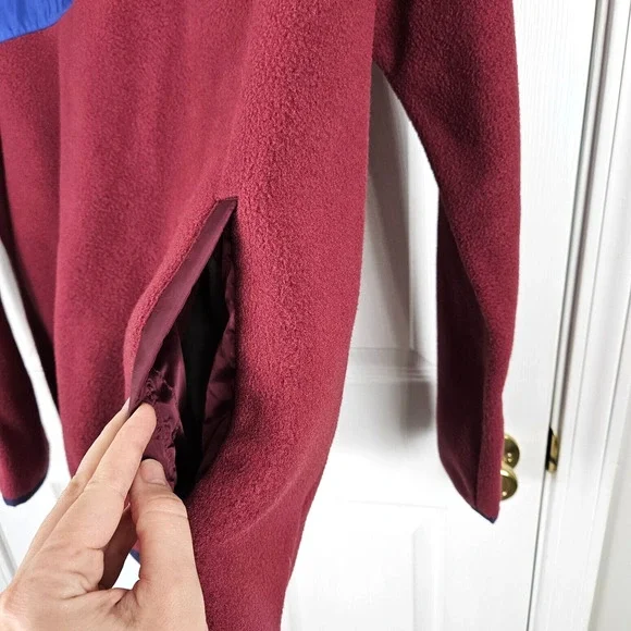 Cotopaxi Teca Fleece Snap T Pullover Sweater Jacket Mens M Red Blue Midlayer - Picture 4 of 5